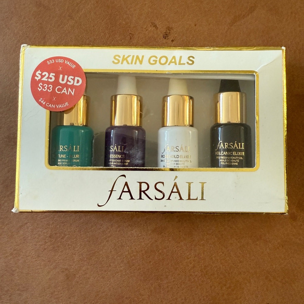 Farsali Skin Goals Elixir Set - Green, Purple, White, Black